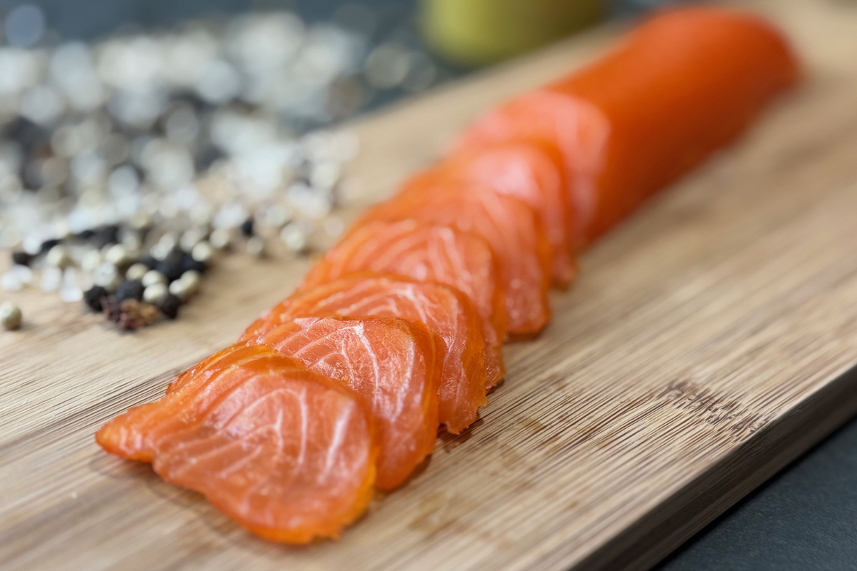 Lachs Loins geräuchert - hergestellt aus Frøya Loins